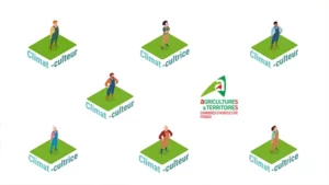 Image tirée de la vidéo pédagogique, en motiondesign, réalisée par le studioBOUTON pour Climat-culteur qui tend à proposer des solutions simples et efficaces pour réduire l’empreinte carbone d’une exploitation agricole.